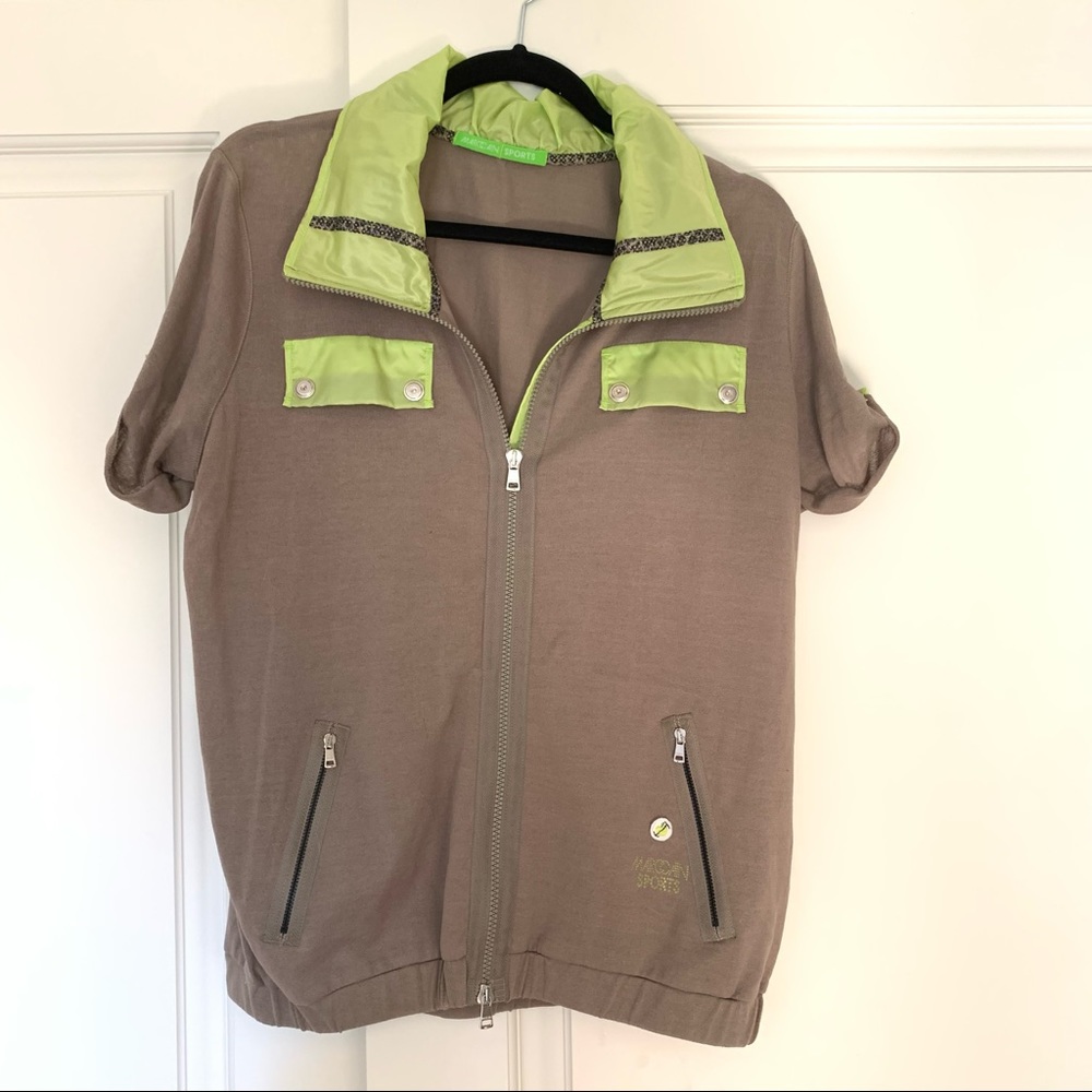 Marc Cain Short Sleeve Zip Up Top
